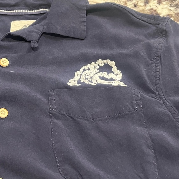 Size L men’s Surfside Supply super soft button up short sleeve shirt - Picture 2 of 6
